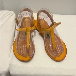 Miz Mooz Mustard Orange Sandals size 38, 8